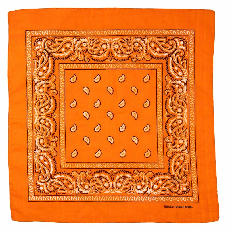 Bandana - Paisley Orange 1 Bandana - Paisley Orange