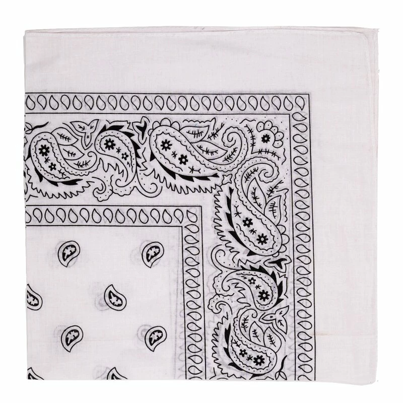 Bandana - Paisley White 2 Bandana - Paisley White - Image 2