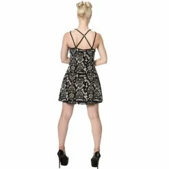 Banned Alternative Mini Dress - Moonlight Silence -The Rock Shop - shop banned alternative mini dress moonlight silence4