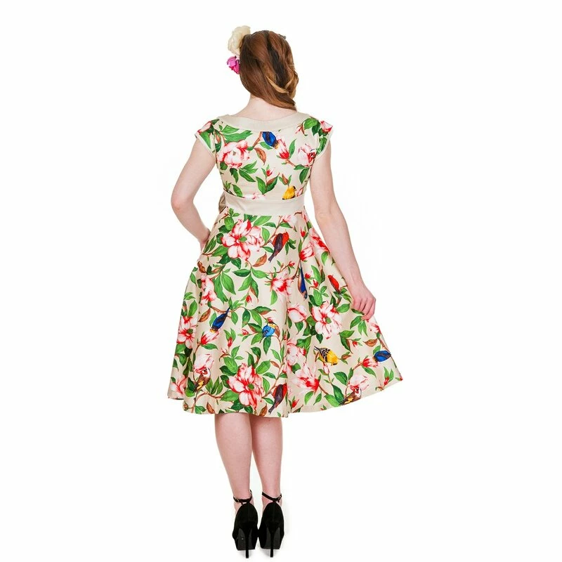 Banned Beige Birds Dress 2 Banned Beige Birds Dress - Image 2