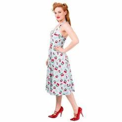 Banned Neckholder Dress - Cherry Blind Side -The Rock Shop - shop banned neckholder dress cherry blind side 33