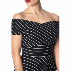 Banned Retro Mini Dress - Pier Stripe -The Rock Shop - shop banned retro mini dress pier stripe3