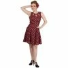 Banned Retro Mini Dress - Tell The Story Bordeaux