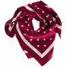 Banned Retro Scarf - Pearl Drops Wine