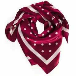 Banned Retro Scarf - Pearl Drops Wine