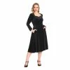 Banned Retro Vintage Dress - Royal Evening Black