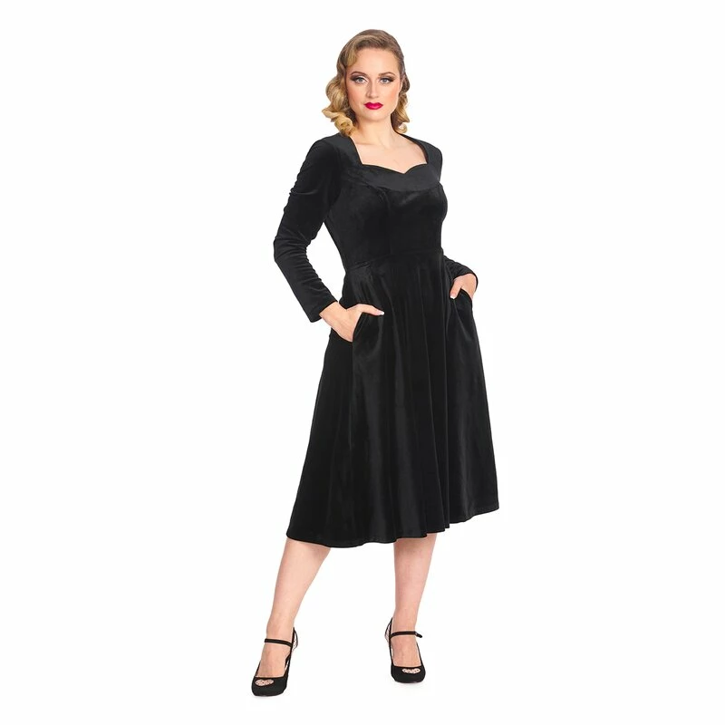 Banned Retro Vintage Dress - Royal Evening Black 1 Banned Retro Vintage Dress - Royal Evening Black