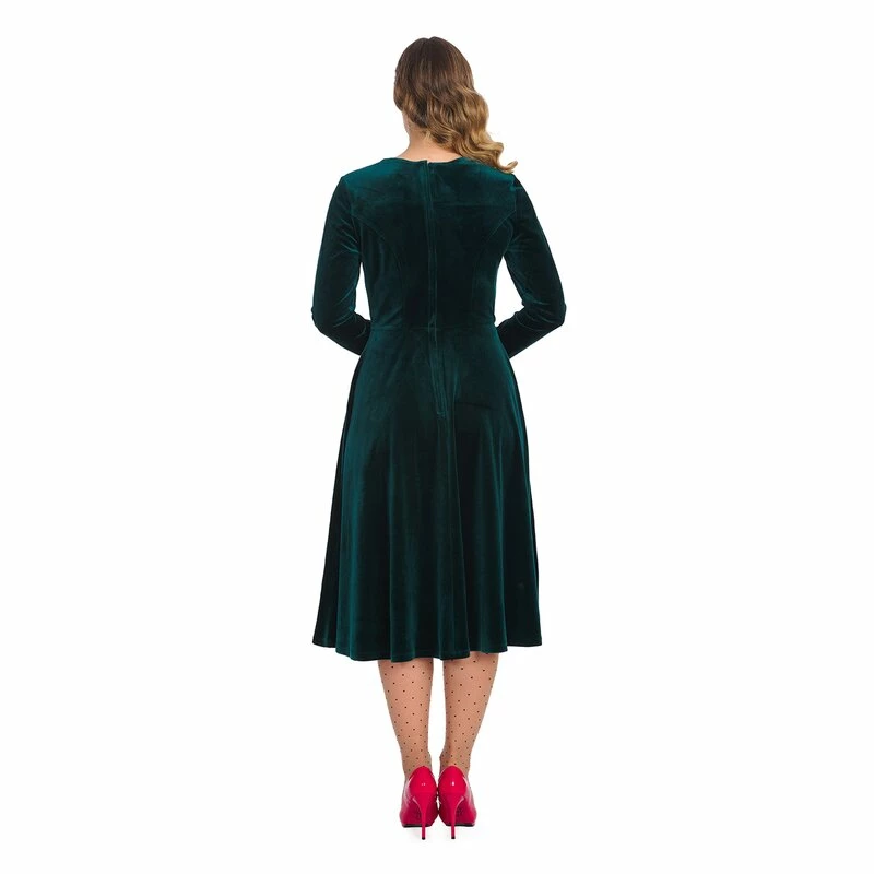 Banned Retro Vintage Dress - Royal Evening Emerald 5 Banned Retro Vintage Dress - Royal Evening Emerald - Image 5