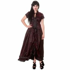 Banned Vintage Gothic Dress - Ivy Pattern