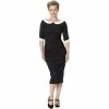 Dancing Days Pencil Dress - Poise Navy Blue