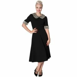 Dancing Days Vintage Dress - Caviar Black
