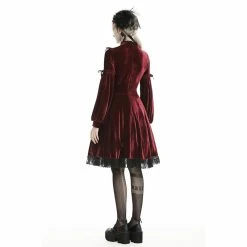 Dark In Love Gothic Dress - Ghost Blood -The Rock Shop - shop dark in love gothic dress ghost blood6