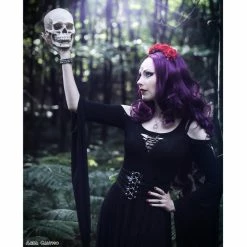 Dark In Love Gothic Dress - Hooked Rope -The Rock Shop - shop dark in love gothic dress hooked rope6