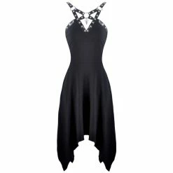 Dark In Love Gothic Dress - Metal V -The Rock Shop - shop dark in love gothic dress metal v6