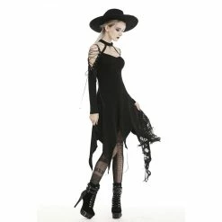 Dark In Love Gothic Dress - Punk Off 8 Dark In Love Gothic Dress - Punk Off -The Rock Shop - shop dark in love gothic dress punk off3