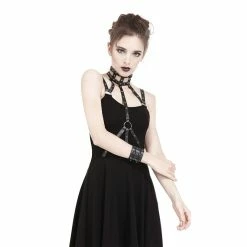 Dark In Love Harness Dress - Bounding -The Rock Shop - shop dark in love harness dress bounding3