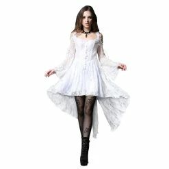 Dark In Love High-Low Dress - Dream Rose White