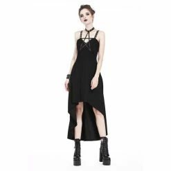 Dark In Love High-Low Dress - Leather Star -The Rock Shop - shop dark in love high low dress leather star3