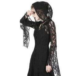Dark In Love Hooded Lace Dress - Gothic Gorgeous -The Rock Shop - shop dark in love hooded lace dress gothic gorgeous6