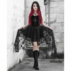Dark In Love Lace Dress - Dead Souls Cross -The Rock Shop - shop dark in love lace dress dead souls cross5