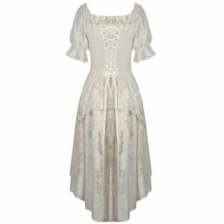 Dark In Love Mini Dress - Beige Wench -The Rock Shop - shop dark in love mini dress beige wench6