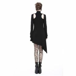 Dark In Love Mini Dress - Hollow Zipped -The Rock Shop - shop dark in love mini dress hollow zipped3
