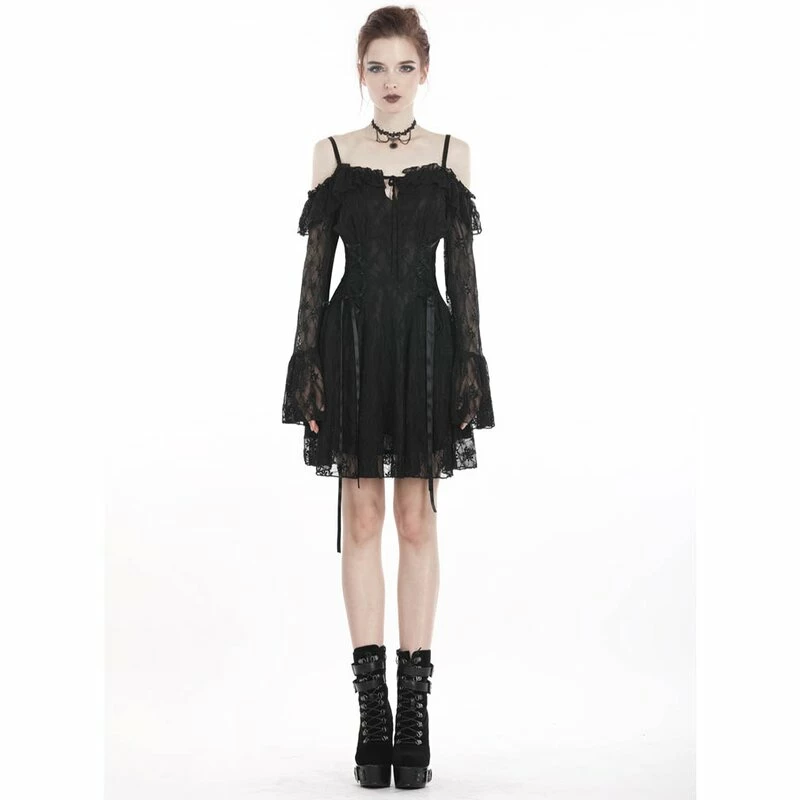 Dark In Love Mini Dress - Lace It Up 4 Dark In Love Mini Dress - Lace It Up - Image 4