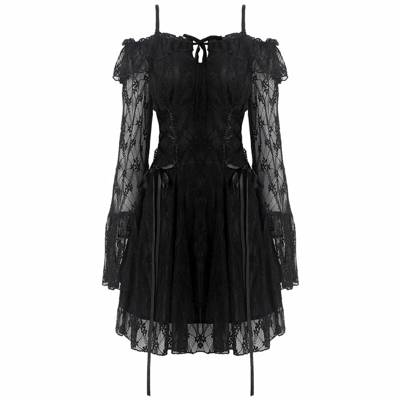 Dark In Love Mini Dress - Lace It Up 6 Dark In Love Mini Dress - Lace It Up - Image 6
