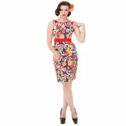 H&R London Vintage Dress - Tropical Floral