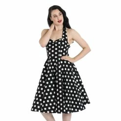 Hell Bunny Vintage Dress - Mariam Black