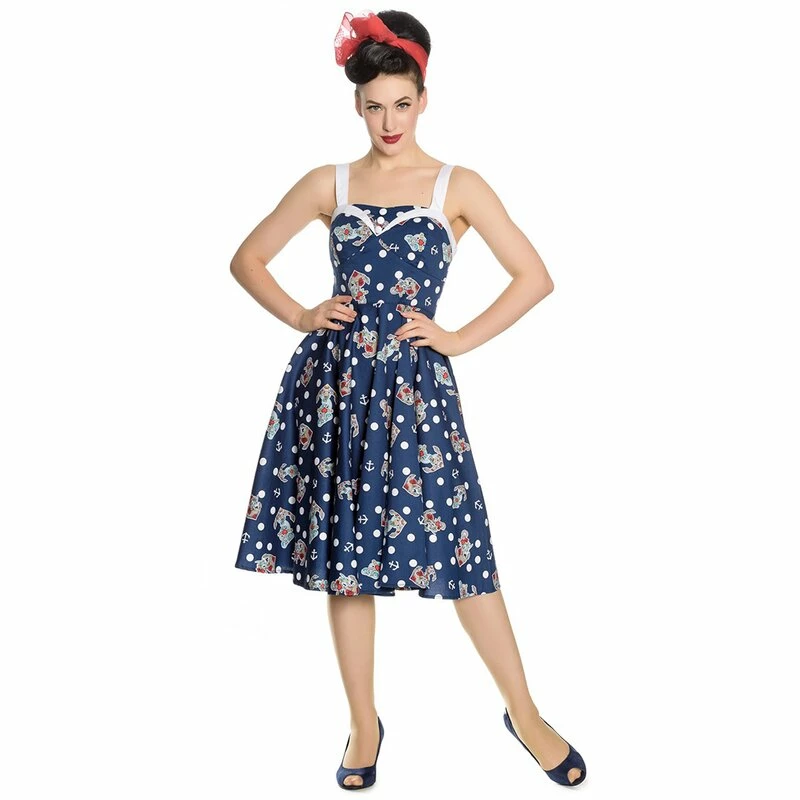 Hell Bunny Vintage Dress - Oceana 50's 2 Hell Bunny Vintage Dress - Oceana 50's - Image 2