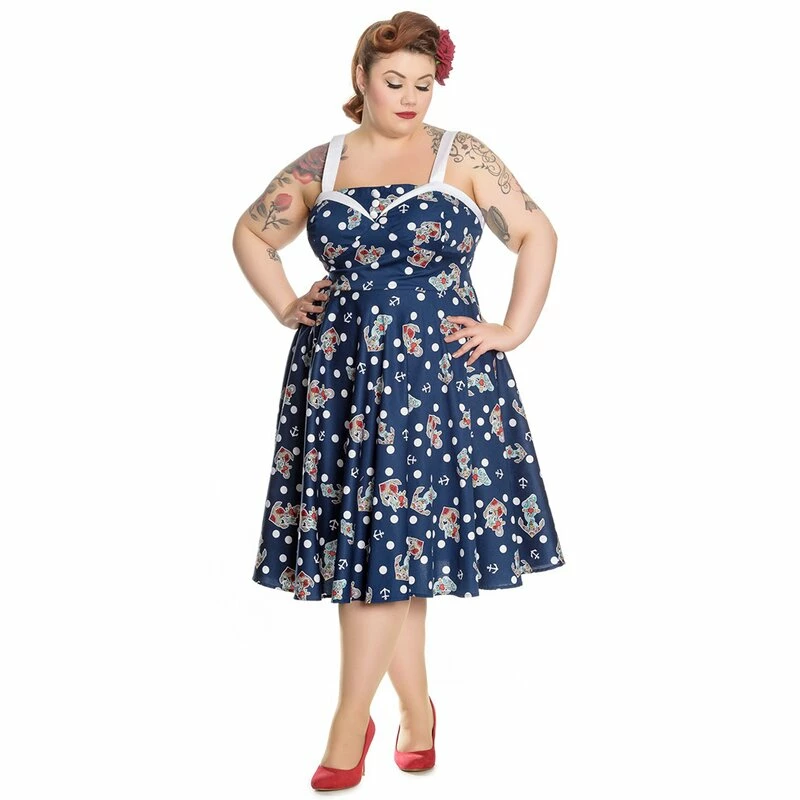 Hell Bunny Vintage Dress - Oceana 50's 4 Hell Bunny Vintage Dress - Oceana 50's - Image 4