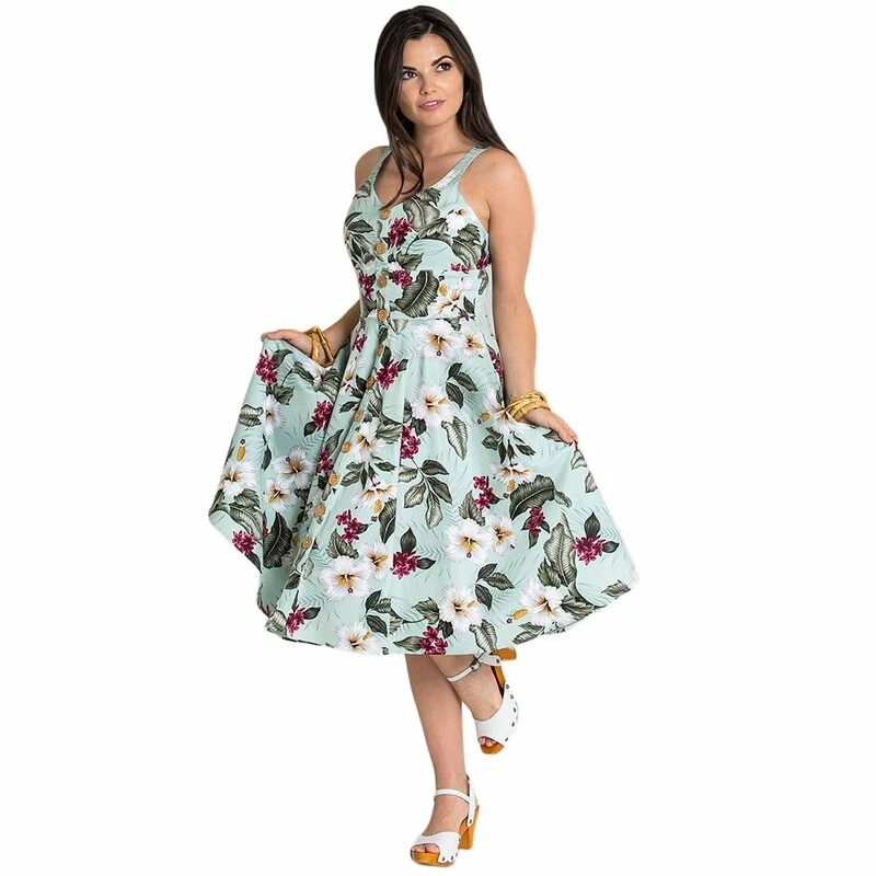 Hell Bunny Vintage Dress - Tahiti Mint 1 Hell Bunny Vintage Dress - Tahiti Mint