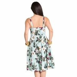 Hell Bunny Vintage Dress - Tahiti Mint 5 Hell Bunny Vintage Dress - Tahiti Mint -The Rock Shop - shop hell bunny vintage dress tahiti mint3