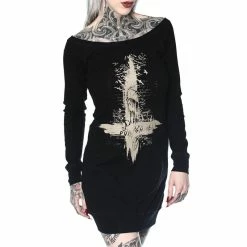 Hyraw Mini Dress - Black Cross