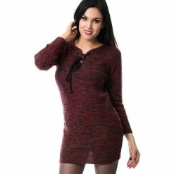 Innocent Lifestyle Knitted Mini Dress - Lana Red