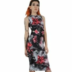 Jawbreaker Pencil Dress - Dark Passions