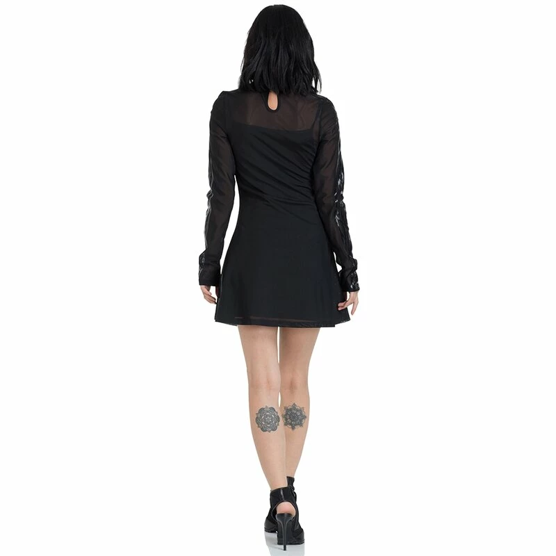 Jawbreaker Skater Dress - Black Hearted Veins 3 Jawbreaker Skater Dress - Black Hearted Veins - Image 3