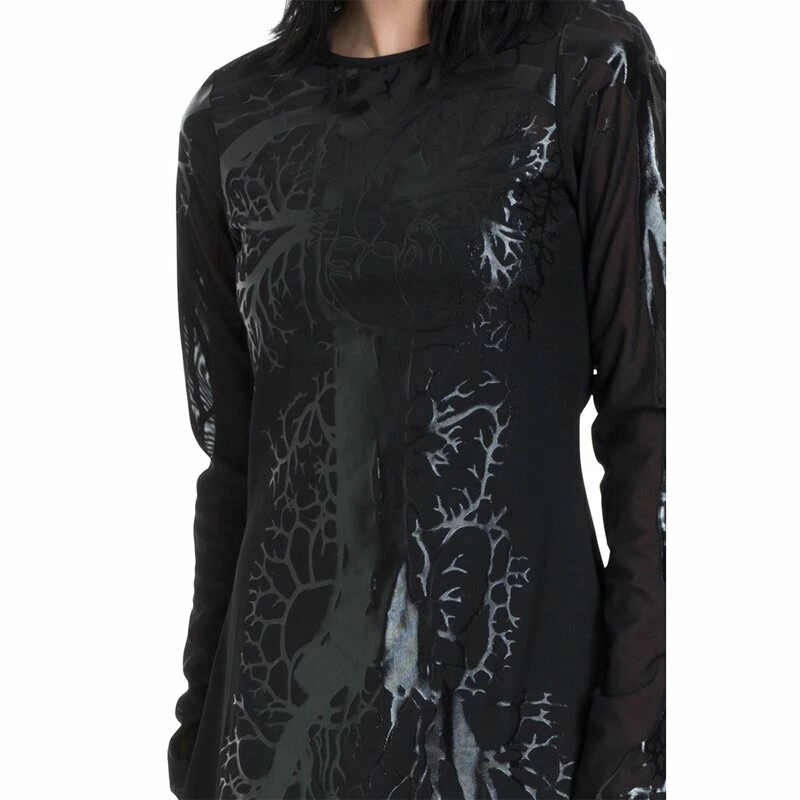 Jawbreaker Skater Dress - Black Hearted Veins 4 Jawbreaker Skater Dress - Black Hearted Veins - Image 4