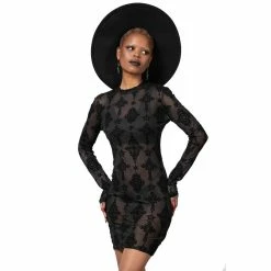 Killstar Bodycon Mini Dress - Alter Mesh