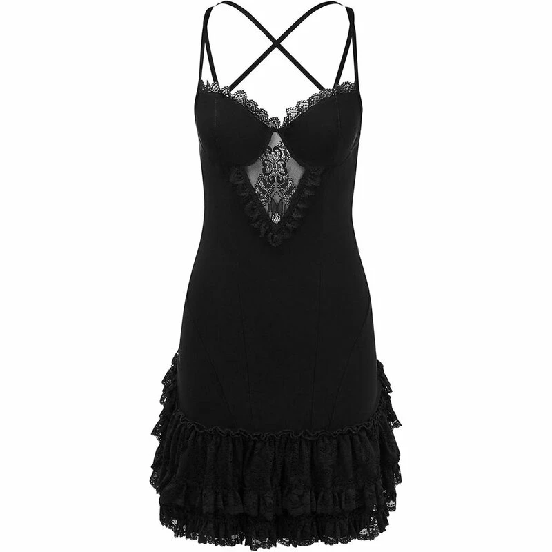 Killstar Bustle Dress - Vivienne Black 4 Killstar Bustle Dress - Vivienne Black - Image 4