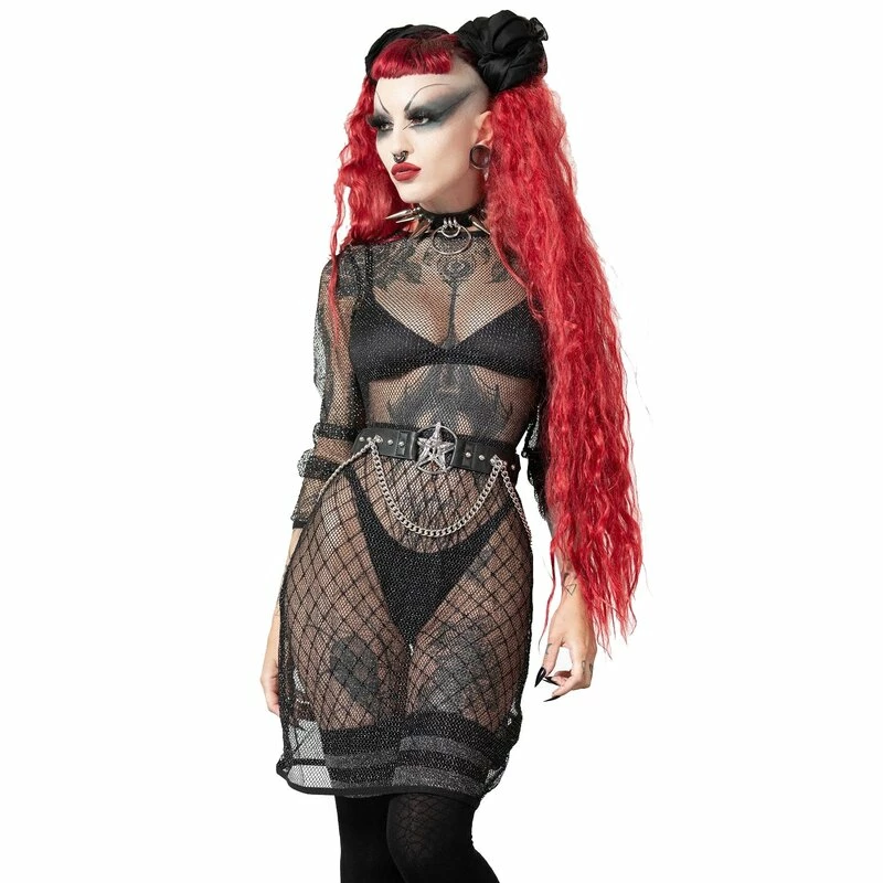 KILLSTAR Fishnet Bodycon Dress - Allnighter 1 KILLSTAR Fishnet Bodycon Dress - Allnighter