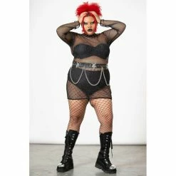 KILLSTAR Fishnet Bodycon Dress - Allnighter 8 KILLSTAR Fishnet Bodycon Dress - Allnighter -The Rock Shop - shop killstar fishnet bodycon dress allnighter4