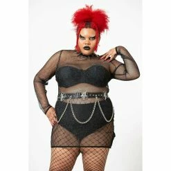 KILLSTAR Fishnet Bodycon Dress - Allnighter 9 KILLSTAR Fishnet Bodycon Dress - Allnighter -The Rock Shop - shop killstar fishnet bodycon dress allnighter5