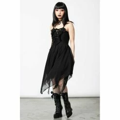 Killstar Gothic Dress - Anshee 8 Killstar Gothic Dress - Anshee -The Rock Shop - shop killstar gothic dress anshee3
