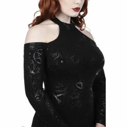 Killstar Halter Dress - Grave Girl -The Rock Shop - shop killstar halter dress grave girl3
