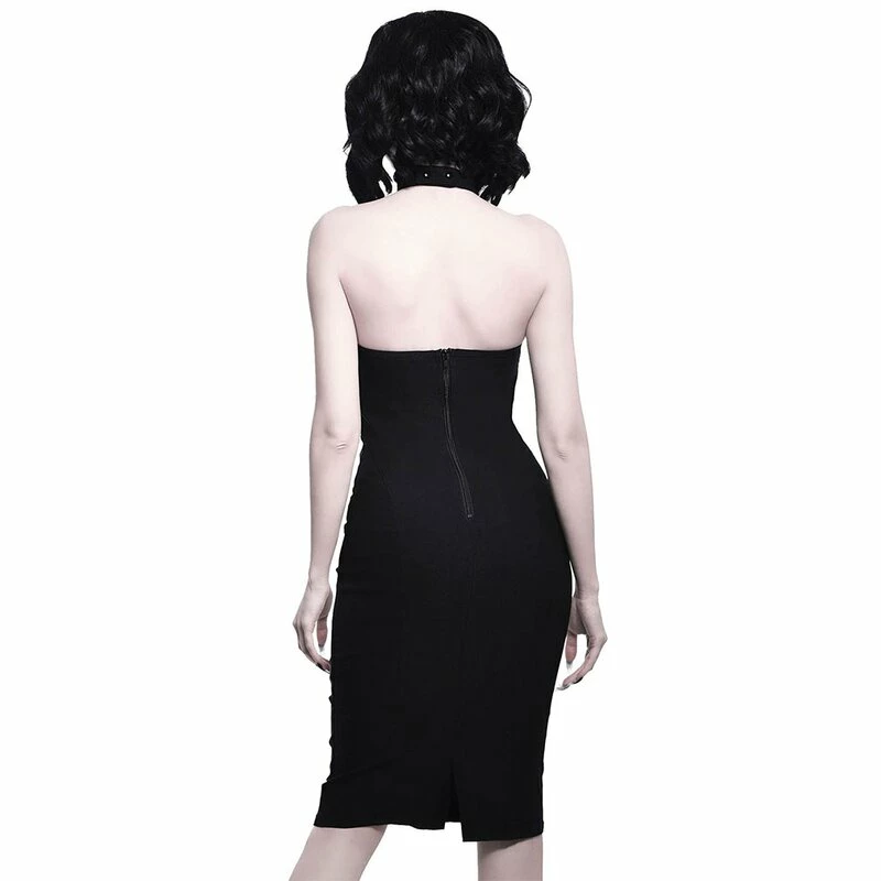 Killstar Halter Dress - Lavina Black 3 Killstar Halter Dress - Lavina Black - Image 3