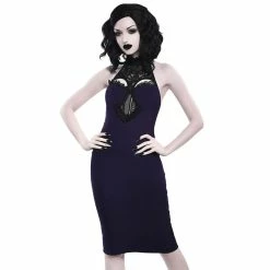 Killstar Halter Dress - Lavina Purple