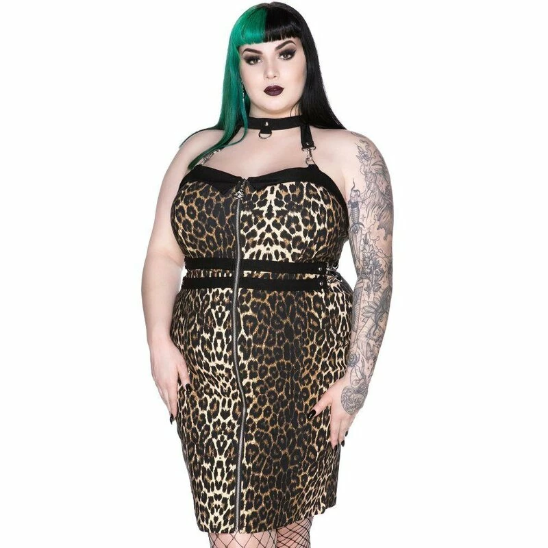 Killstar Halter Dress - Man Eater Leo 4 Killstar Halter Dress - Man Eater Leo - Image 4