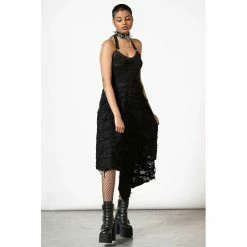 Killstar Halter Dress - Nightwire -The Rock Shop - shop killstar halter dress nightwire4